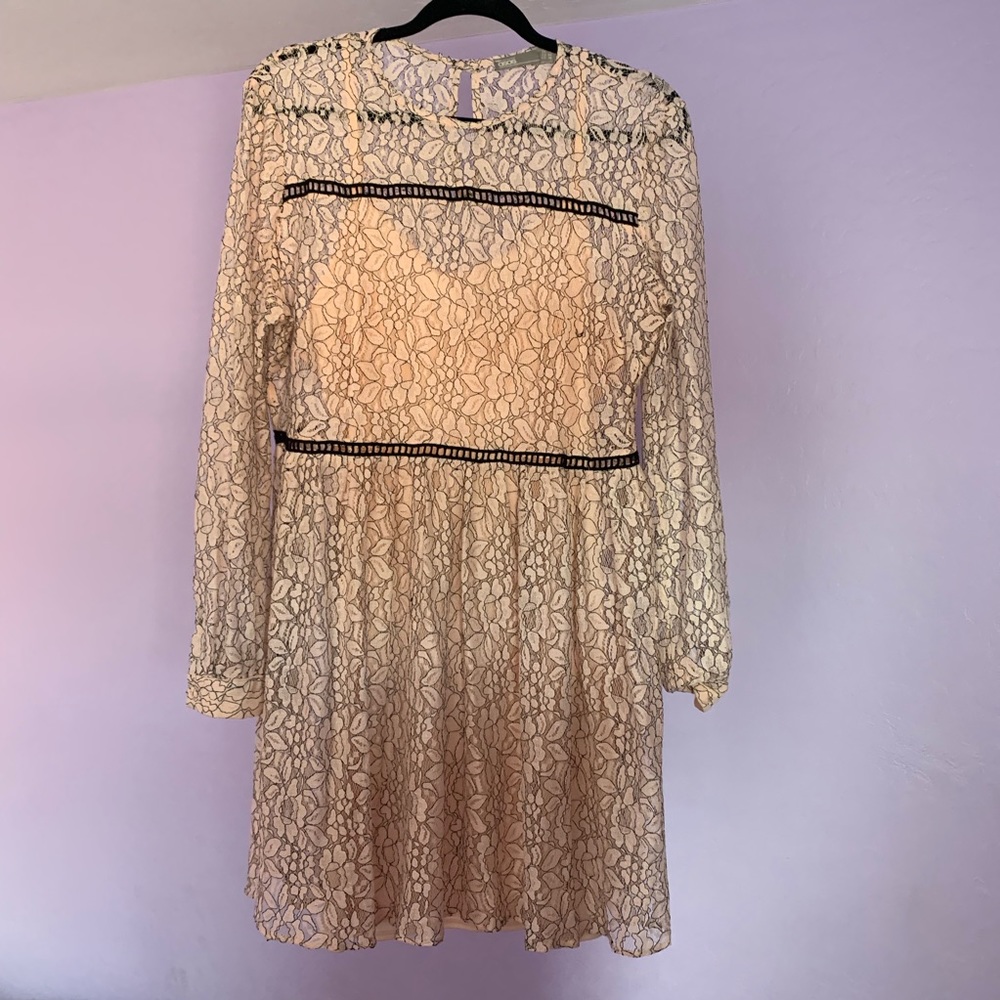 ASOS Two Piece Pink Longsleeve Dress